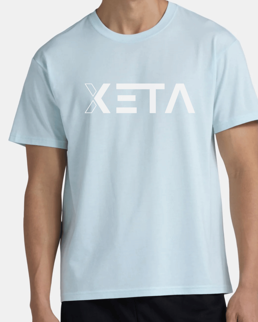 XETA Signature Tri-Blend T-Shirt LIGHT BLUE